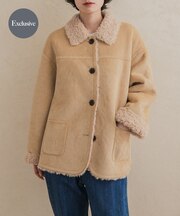 『別注』ONURUN×DOORS　リバーシブルフェイクスウェードジャケット