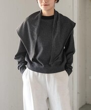 FORK&SPOON PROVORONE スカーフセットニット