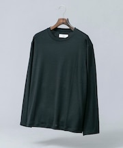 『マシンウォッシャブル』ハイクオリティウールロングスリーブTシャツ