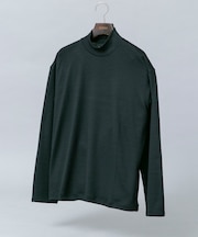 『マシンウォッシャブル』ハイクオリティウールモックネックTシャツ