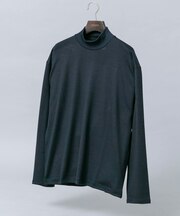 『マシンウォッシャブル』ハイクオリティウールモックネックTシャツ