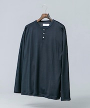 『マシンウォッシャブル』ハイクオリティウールヘンリーネックTシャツ