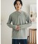 フェイクレイヤードヘンリーネックロングTシャツ