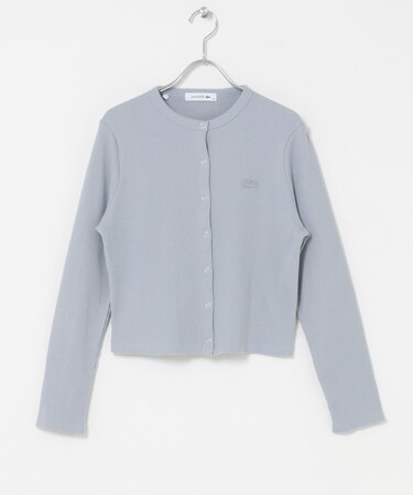 LACOSTE　リブジャージーカーディガン