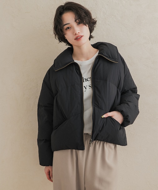 『一部WEB限定カラー』グリーンダウン撥水ZIPショートブルゾン 26AW