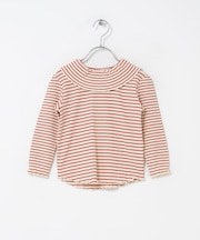 『150サイズあり』メローフリルリブカラーTシャツ(KIDS)