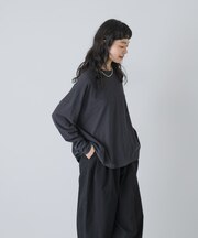 ハイツイストコットン長袖Tシャツ