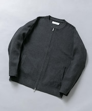 『マシンウォッシャブル』コットンミラノリブニットジップブルゾン