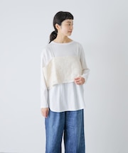 カッティング刺繍キャミソール
