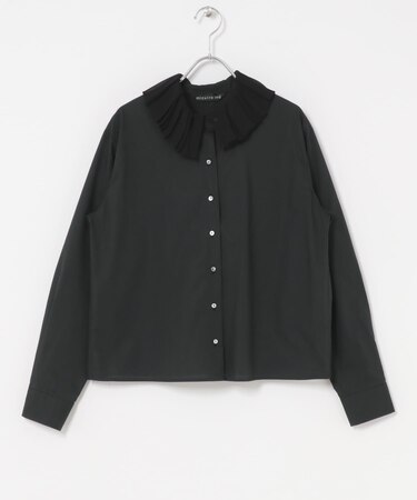 mizuiro ind　PLEATS COLLAR SHIRTS