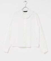 mizuiro ind PLEATS COLLAR SHIRTS