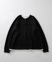 ワッフルレイヤードロングスリーブTシャツ