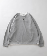 ワッフルレイヤードロングスリーブTシャツ