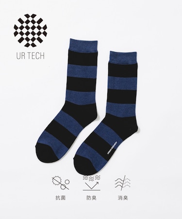 『UR TECH』ワイドピッチボーダーソックス