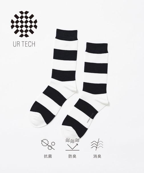 『UR TECH』ワイドピッチボーダーソックス