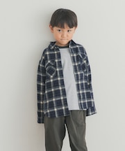 『150サイズあり』ネルチェックオーバーサイズシャツ(KIDS)