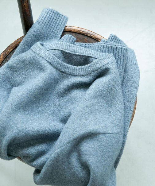 『WEB限定』ウール混もちもちルーズニット