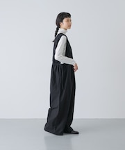 『2サイズ展開』サイドギャザーサロペット