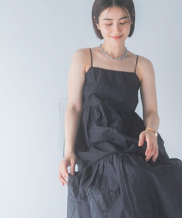 MARILYN MOON　SHEER TIERED DRESS