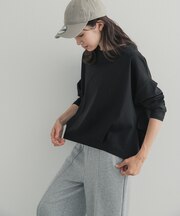 コットンバックタック長袖プルオーバー