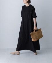 『2サイズ展開』コットンAラインカットワンピース