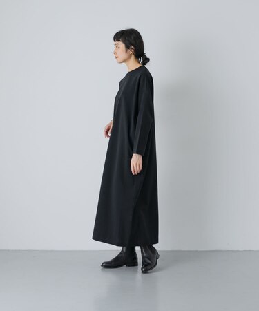 『2サイズ展開』ストレートワイドカットワンピース