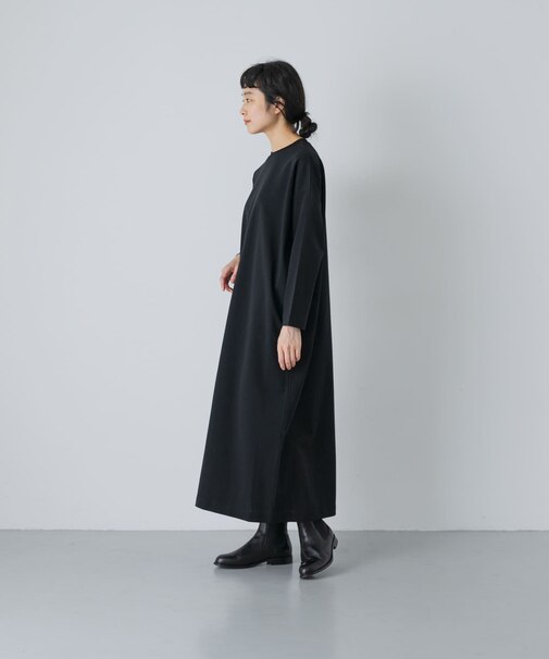 『2サイズ展開』ストレートワイドカットワンピース