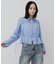 クロップドギャザーシャーリングシャツ