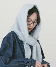 『WEB／一部店舗限定カラー』シャギーサンカクマフラー