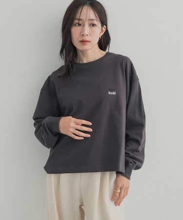 GrowOrganic 刺しゅうロングスリーブTシャツ
