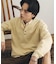 『一部WEB限定カラー』『洗濯可／静電気防止／毛玉防止』ストレッチヘンリーネックニット