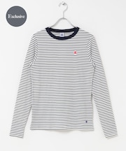 『別注』PETIT BATEAU×DOORS EMBROIDERYロングTシャツ ST