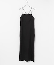 バックシャンサテンキャミワンピース