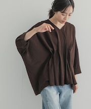 ウエストタックドルマンブラウス