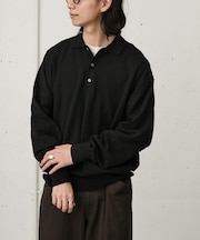 FORK&SPOON PROVORONE ニットポロプルオーバー