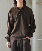 FORK&SPOON PROVORONE ニットポロプルオーバー