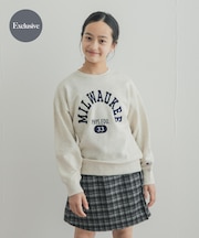 『150サイズ』『別注』Champion×DOORS フロッキープリント SWEATSHIRTS(KIDS)