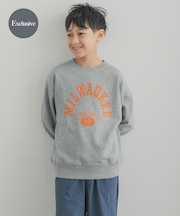 『150サイズ』『別注』Champion×DOORS　フロッキープリント SWEATSHIRTS(KIDS)
