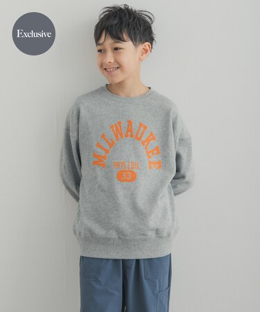 『150サイズ』『別注』Champion×DOORS フロッキープリント SWEATSHIRTS(KIDS)