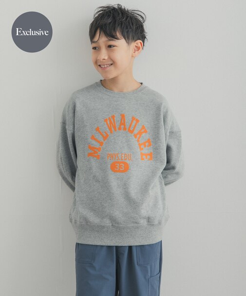『150サイズ』『別注』Champion×DOORS フロッキープリント SWEATSHIRTS(KIDS)