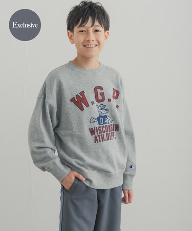 『150サイズ』『別注』Champion×DOORS　アニマルプリント SWEATSHIRTS(KIDS)