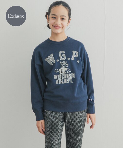『150サイズ』『別注』Champion×DOORS　アニマルプリント SWEATSHIRTS(KIDS)