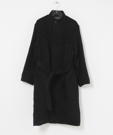 WOOL STAND COLLAR COAT