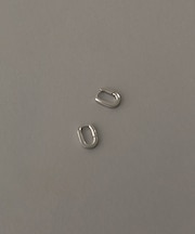 ステンレスオーバルワンタッチピアス