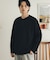 ワッフルヘンリーネックロングTシャツ