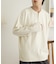 ワッフルヘンリーネックロングTシャツ
