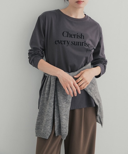 フロッキーロゴプリントロングTシャツ 26AW