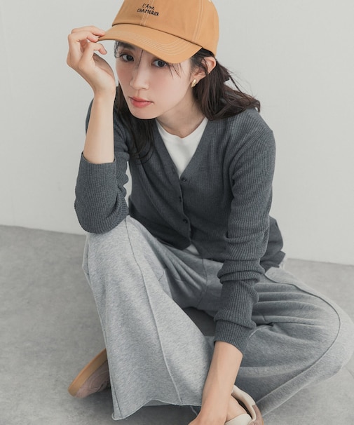 『WEB限定』Vネックリブカーディガン 26AW