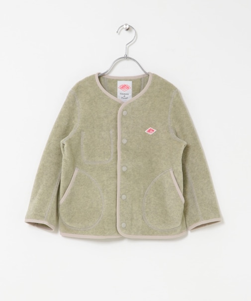 DANTON　KIDSFLEECECOLLARLESSJACKET(KIDS)