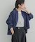 デニム切替ショート丈シャツ 26AW